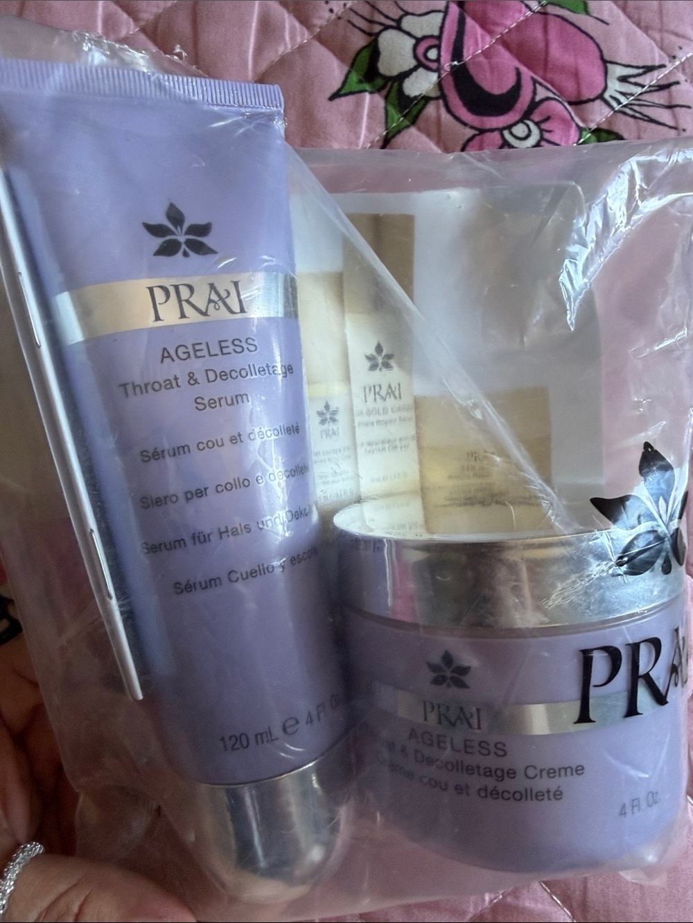 PRAI Ageless Throat & Décolletage Serum & Crème — Lavender Duo